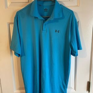 Under Armour Men's Aqua Polo Shirt Size M